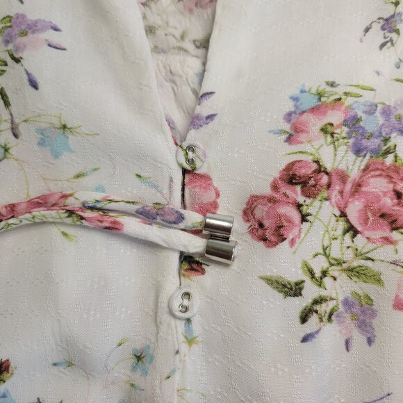 Buffalo David Bitton floral short sleeved blouse size XL - Picture 3 of 8